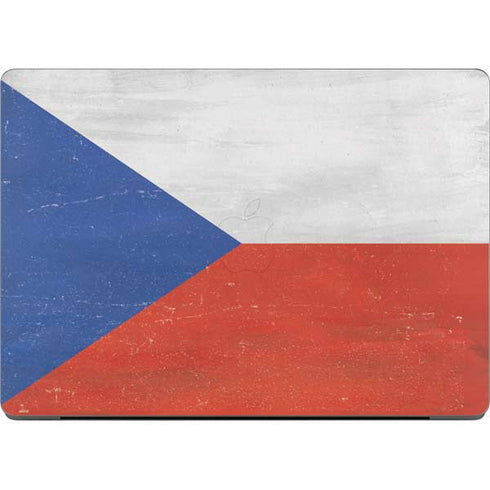 Czech Republic Flag Distressed Apple MacBook Pro 14-inch Skin